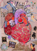 FullArt Heart Attack - Artistico Pregiato Foulard Unisex Firmato 140X200, limited edition