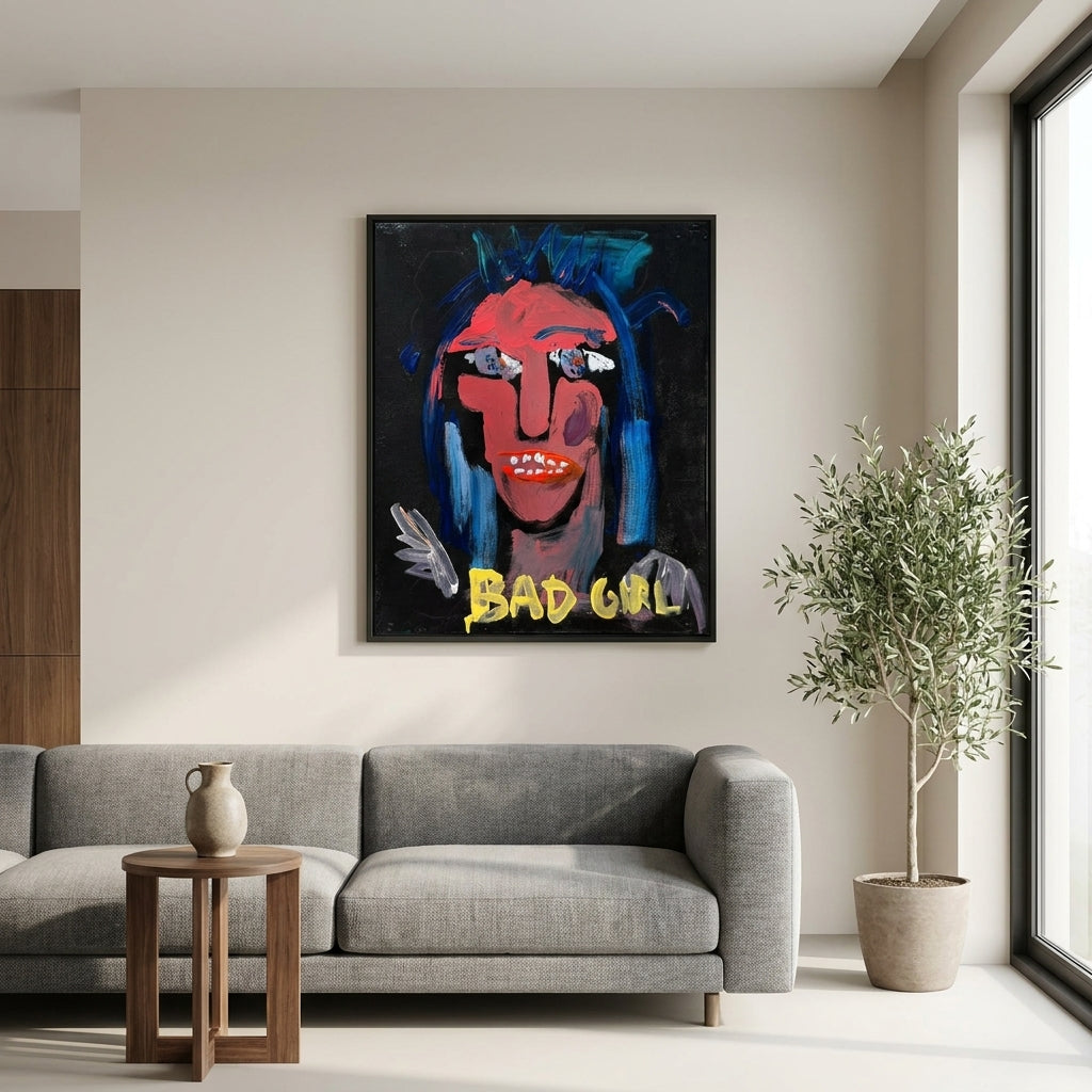 Bad Girl, Artwork 40x40cm