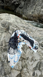 FullArt Shadow & Light - Artistico Pregiato Foulard Unisex Firmato 140X200, limited edition