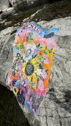 FullArt Focus on Yourself - Artistico Pregiato Foulard Unisex Firmato 140X200, limited edition