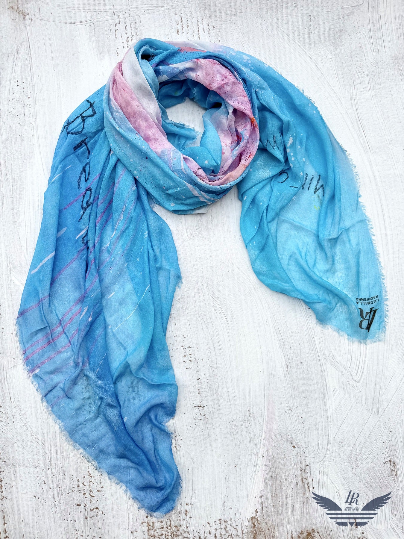 FullArt Mind Cloud - Artistico Pregiato Foulard Unisex Firmato 140X200, limited edition