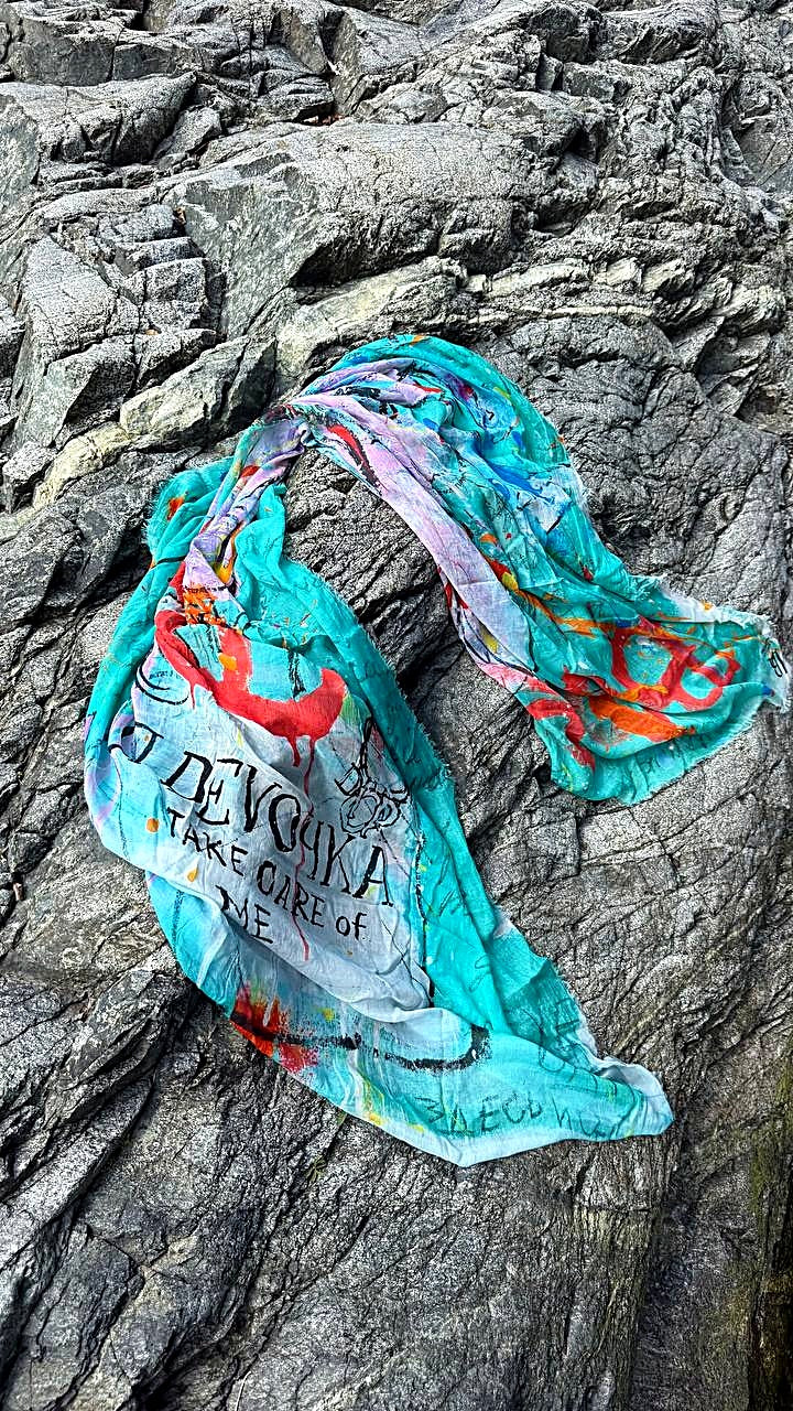 FullArt Born to Bloom - Artistico Pregiato Foulard Unisex Firmato 140X200, limited edition