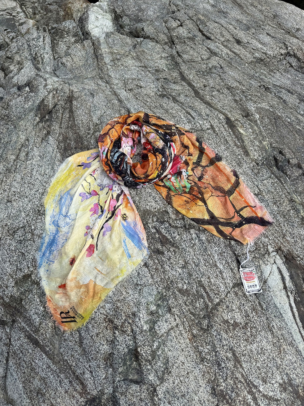 FullArt Desert Blooming - Artistico Pregiato Foulard Unisex Firmato 140X140, limited edition