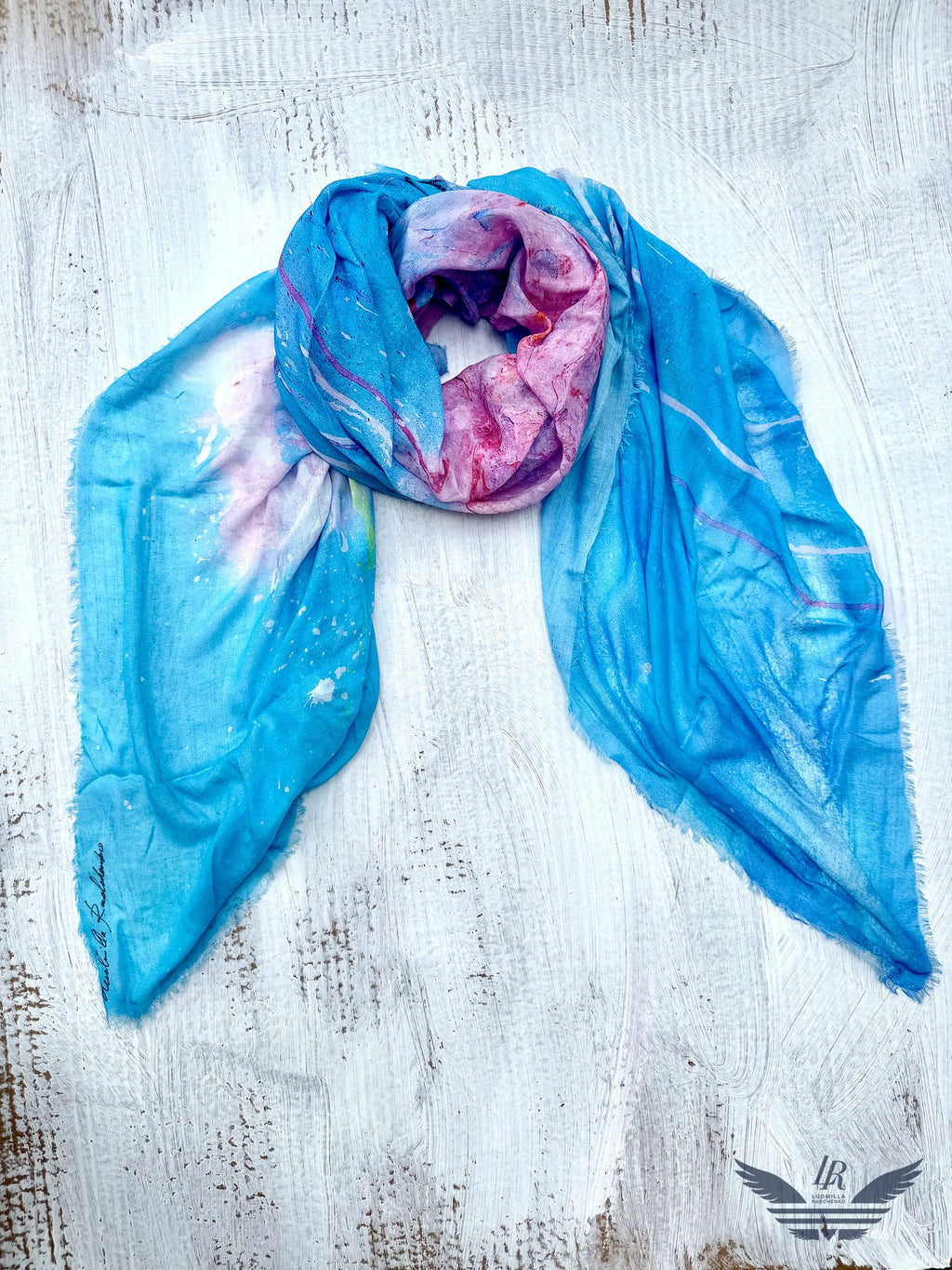 FullArt Mind Cloud - Artistico Pregiato Foulard Unisex Firmato 140X200, limited edition