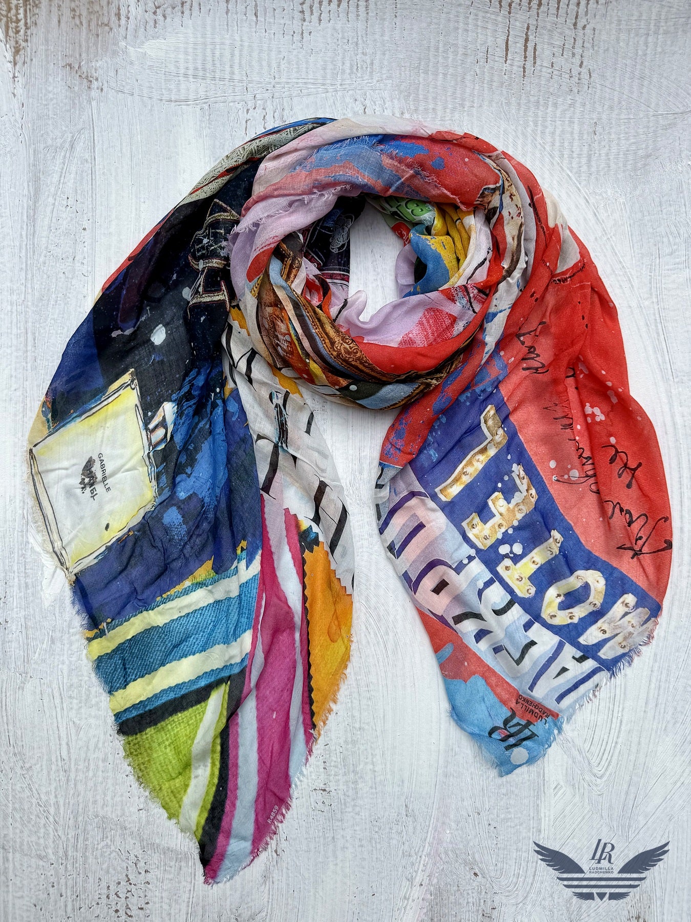 FullArt Muse of Fire - Artistico Pregiato Foulard Unisex Firmato 140X200, limited edition