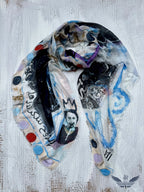 FullArt Shadow & Light - Artistico Pregiato Foulard Unisex Firmato 140X200, limited edition