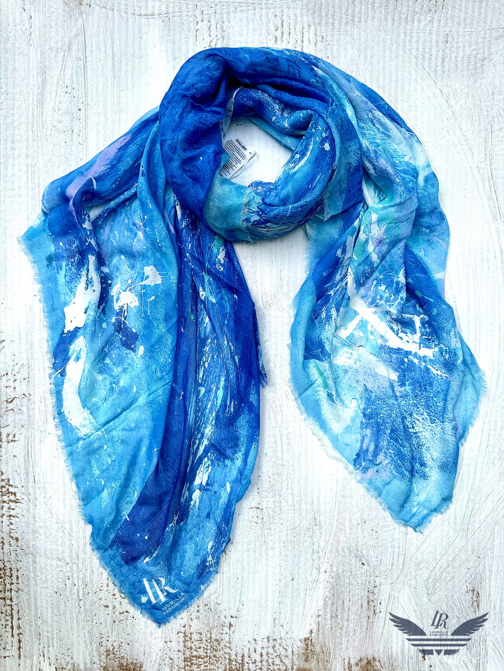 FullArt Ride the Wave - Artistico Pregiato Foulard Unisex Firmato 140X200, limited edition