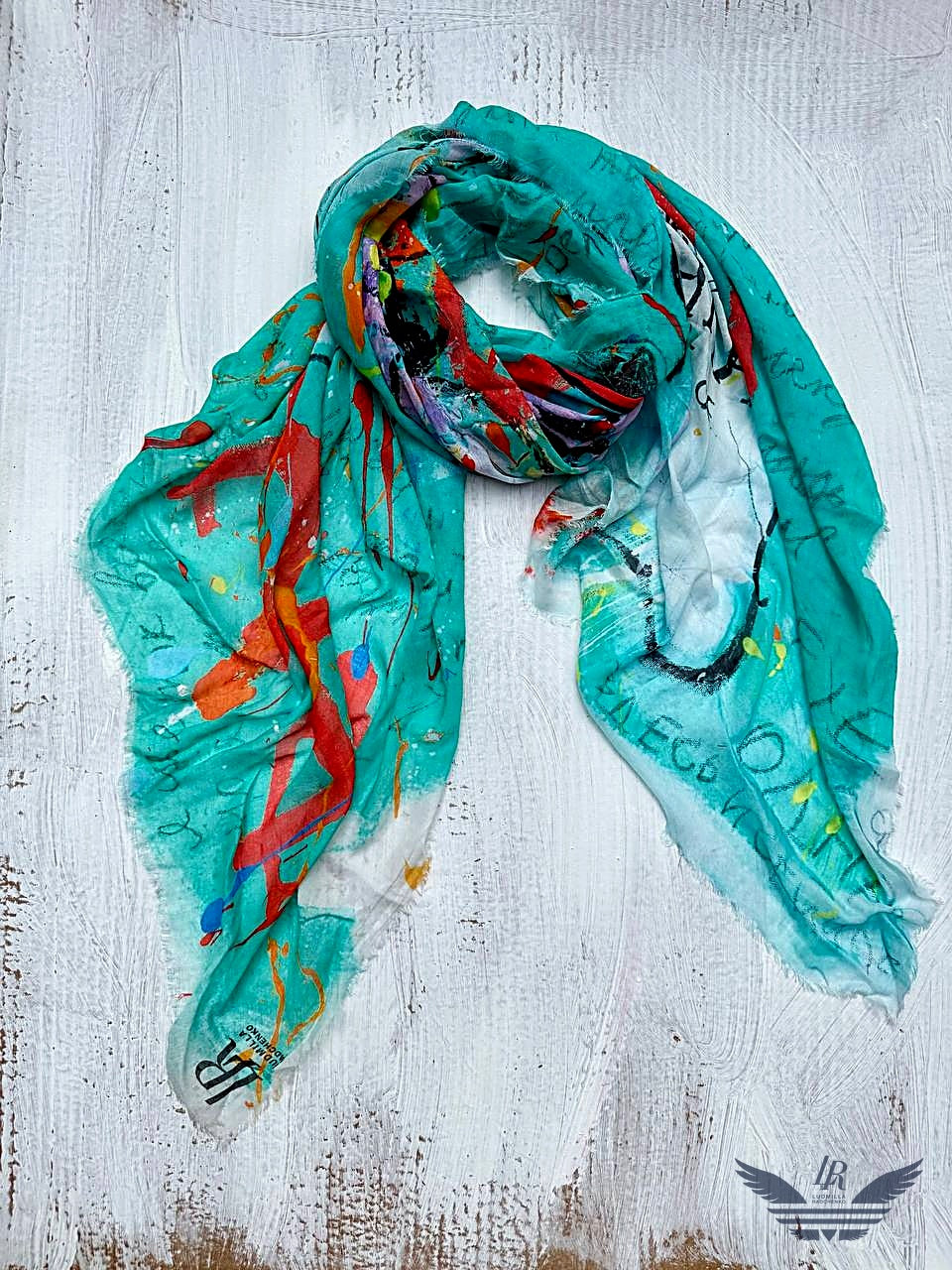 FullArt Born to Bloom - Artistico Pregiato Foulard Unisex Firmato 140X200, limited edition
