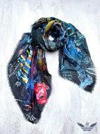 FullArt Dubai Chaos - Artistico Pregiato Foulard Unisex Firmato 140X140, limited edition