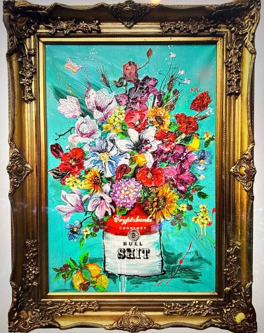 Cryptosoup Flowers, 100X70cm artwork by Ludmilla Radchenko