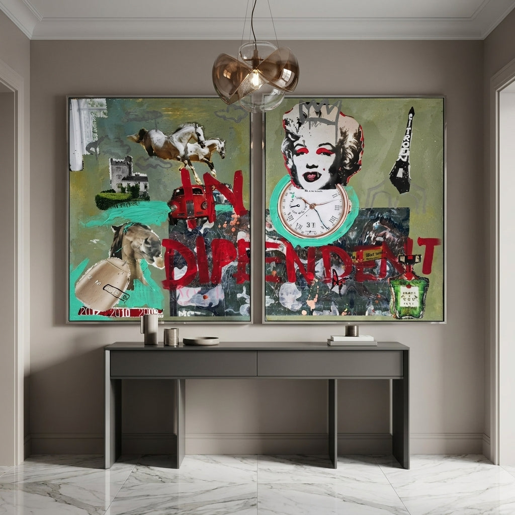 InDipendent — Diptych, Artwork 50x80cm