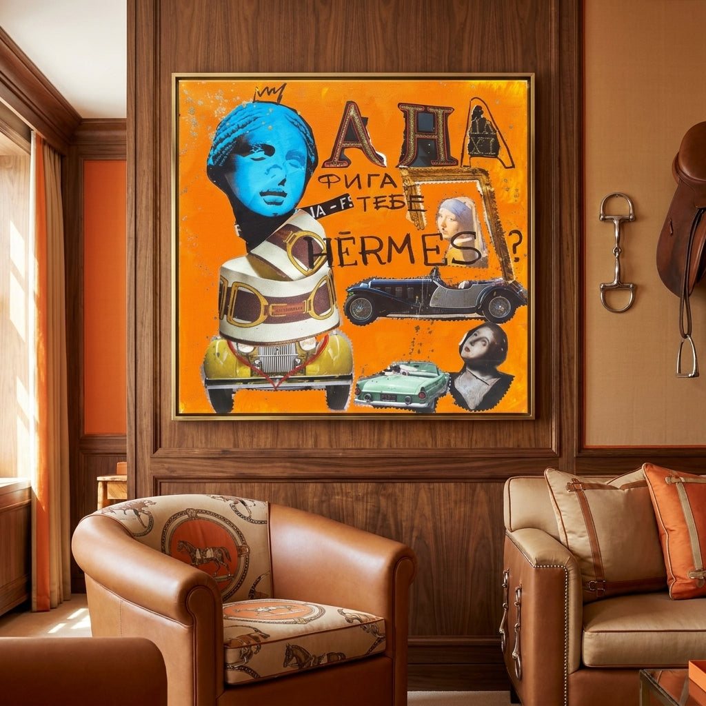 Hermes, Artwork 40x40cm