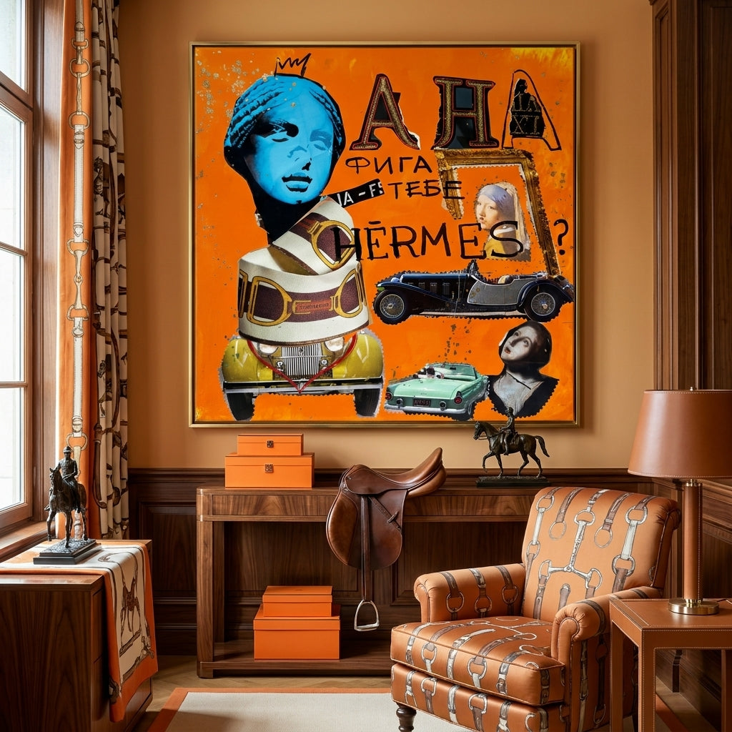 Hermes, Artwork 40x40cm