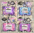FullArt Channel Of Lavender Saint-Tropez - Artistico Foulard Unisex Firmato - 140X140cm, art-to-wear, limited edition