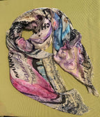 FullArt Channel Of Lavender Saint-Tropez - Artistico Foulard Unisex Firmato - 140X140cm, art-to-wear, limited edition