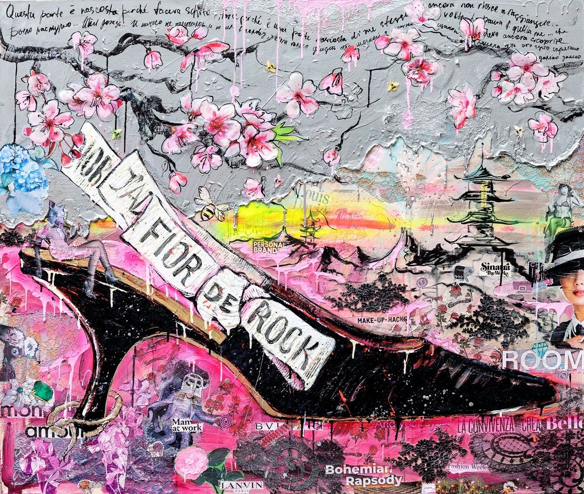 Art Work Fior De Rock 120X140cm, Art Series Brand Evolution, 2023, unique piece