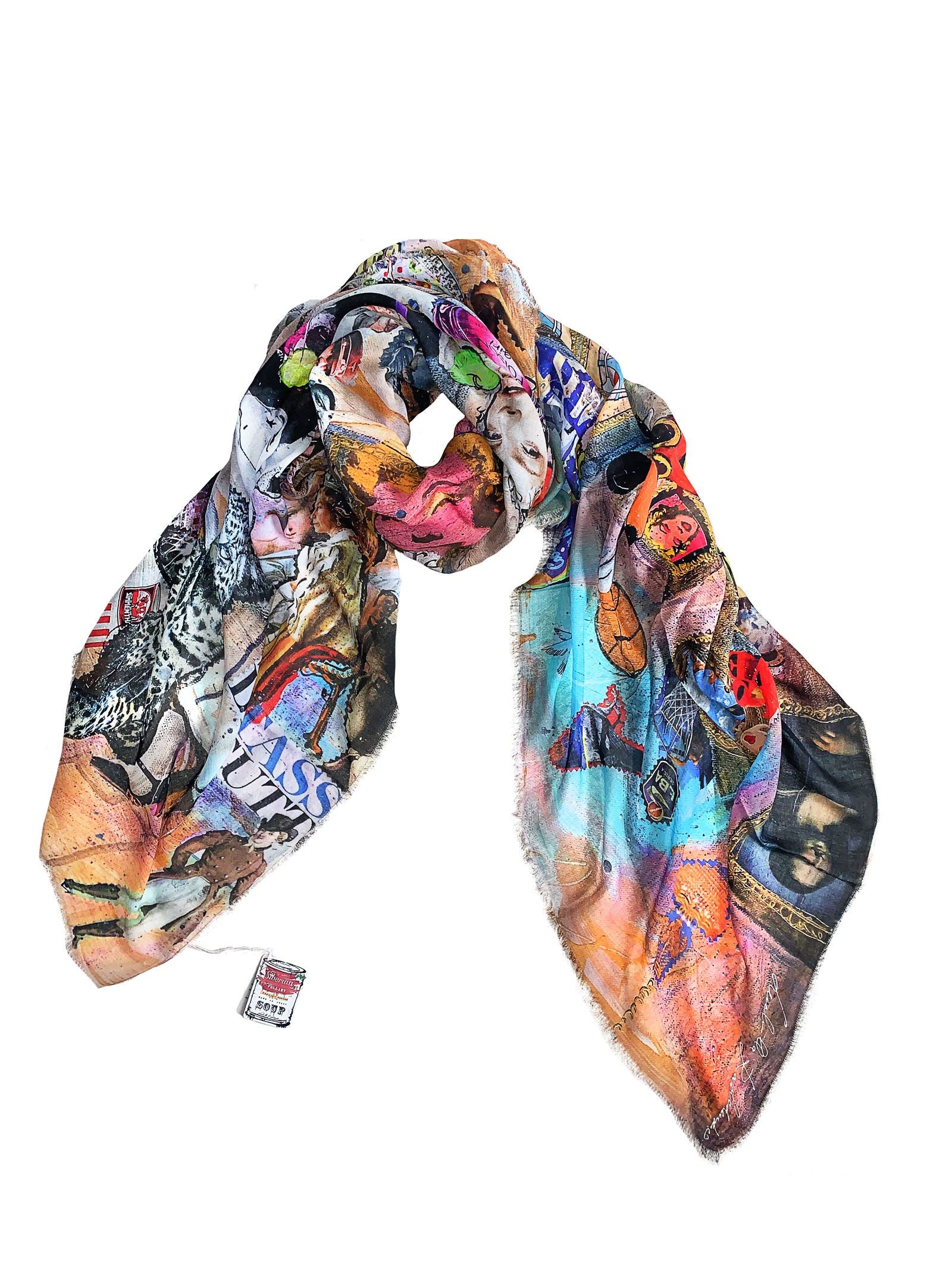 Fullart Last Dinner - Artistico Foulard Unisex Firmato - 140X200cm, art-to-wear, limited edition