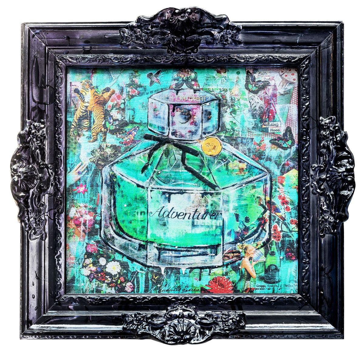Adventurer Multiplo Darte In Materiali Riciclati 87X87Cm, Serie Art Reborn Limited Edition
