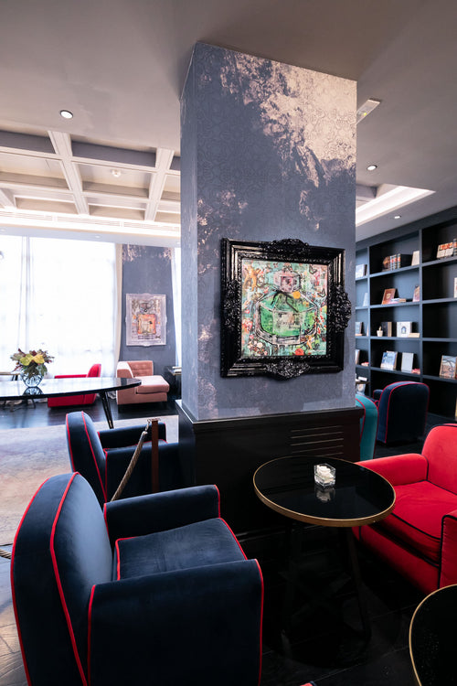 Adventurer Multiplo Darte In Materiali Riciclati 87X87Cm, Serie Art Reborn Limited Edition