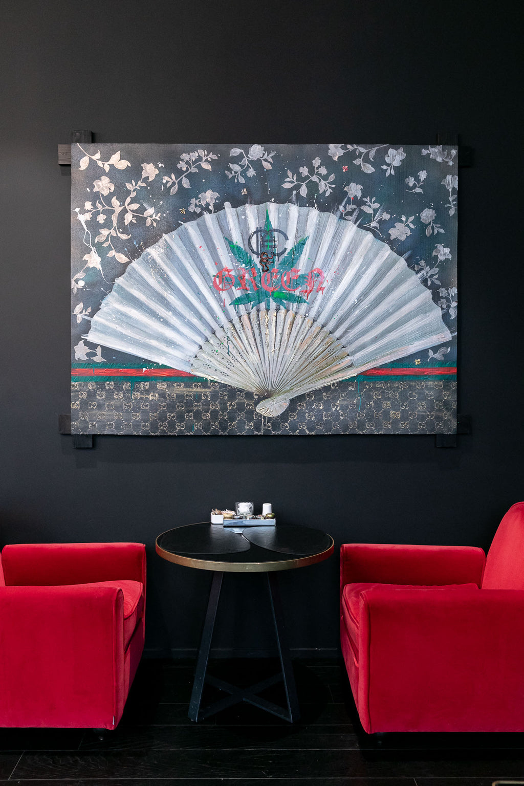 Art Work BE GREEN 130X175cm, Art Series Brand Revolution, 2023, unique piece