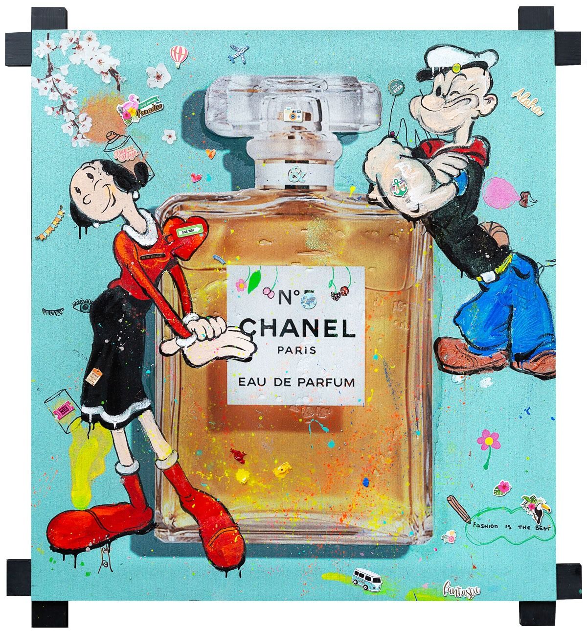 Art Work Channel Enfant 130X120, Art Series Brand Revolution, 2024, unique piece