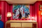 Art Work CRUELLA REVENGE 160 X 140cm , Art Series ICONS RECYCLING 2022, unique piece