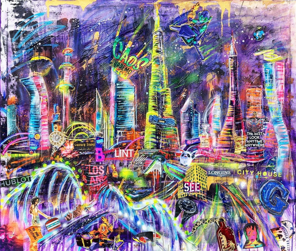 Art Work Dubai Experience 120X140Cm, Art Series Brand Revolution, 2023, unique piece