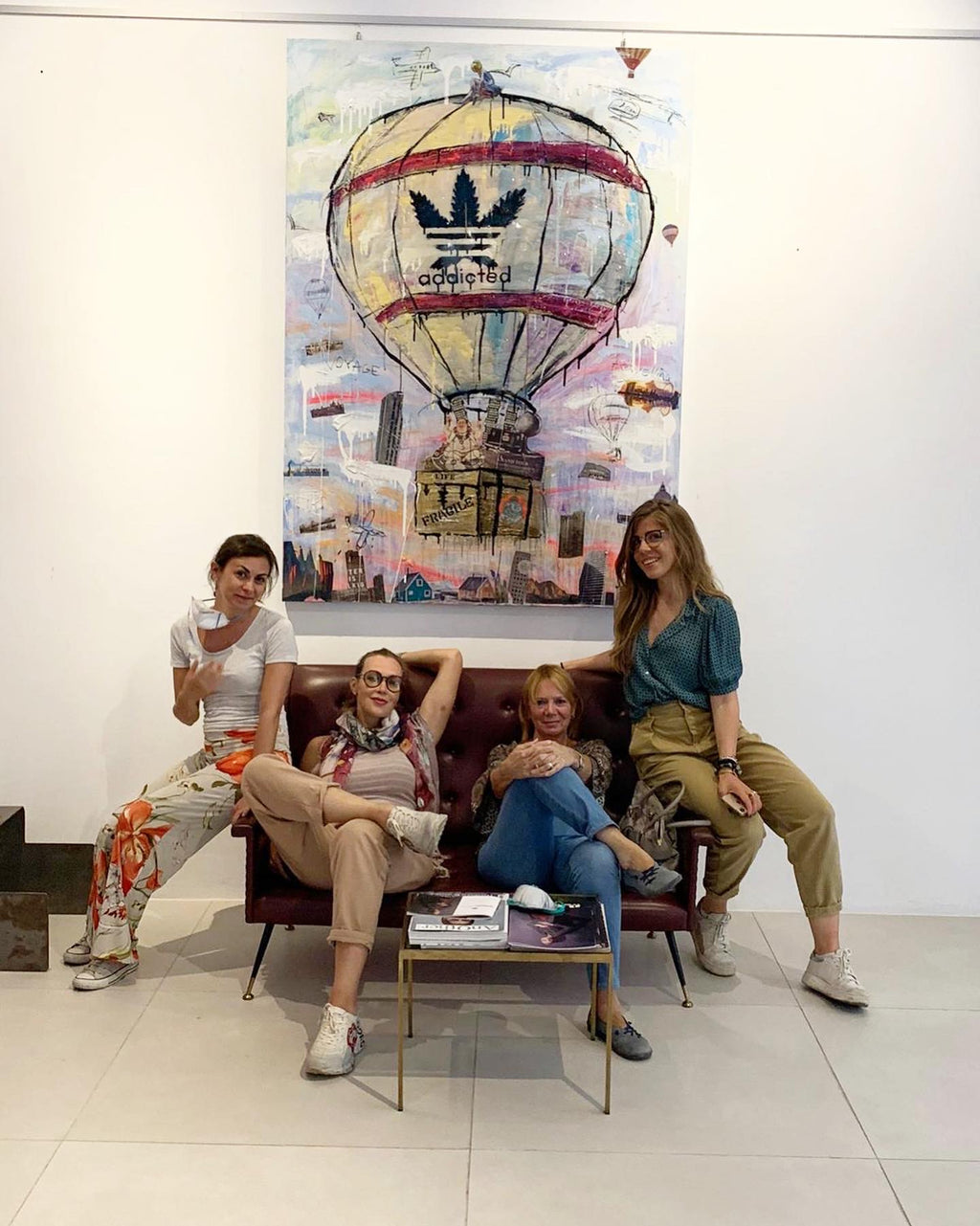 ArtWork Addicted To Travel 180 X 130Cm, Art  Serie Voyage 2020, private collection