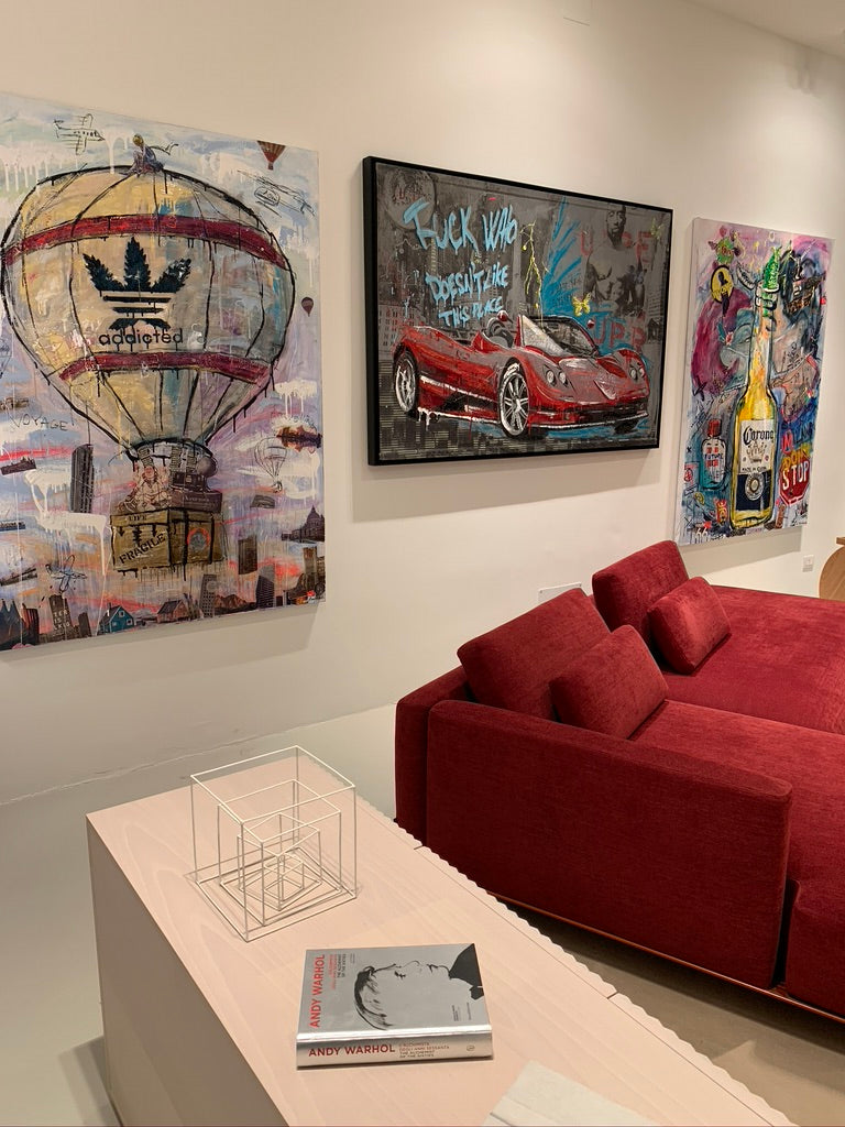 ArtWork Addicted To Travel 180 X 130Cm, Art  Serie Voyage 2020, private collection