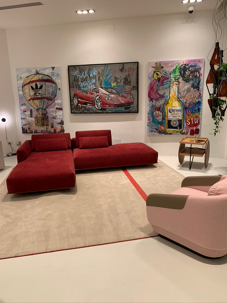 ArtWork Addicted To Travel 180 X 130Cm, Art  Serie Voyage 2020, private collection