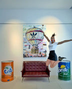 ArtWork Addicted To Travel 180 X 130Cm, Art  Serie Voyage 2020, private collection