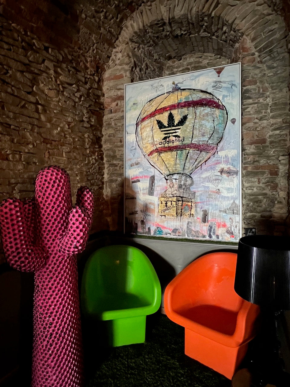 ArtWork Addicted To Travel 180 X 130Cm, Art  Serie Voyage 2020, private collection