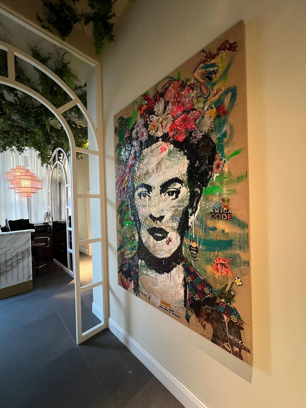 ArtWork FRIDA FOCUS, 200X140Cm, pezzo unico 2023