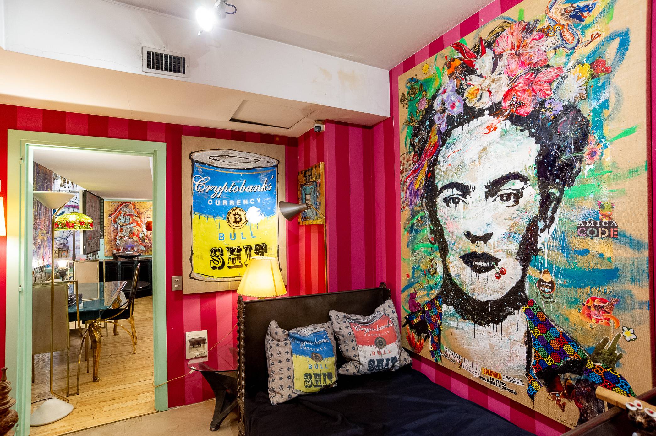 ArtWork FRIDA FOCUS, 200X140Cm, pezzo unico 2023