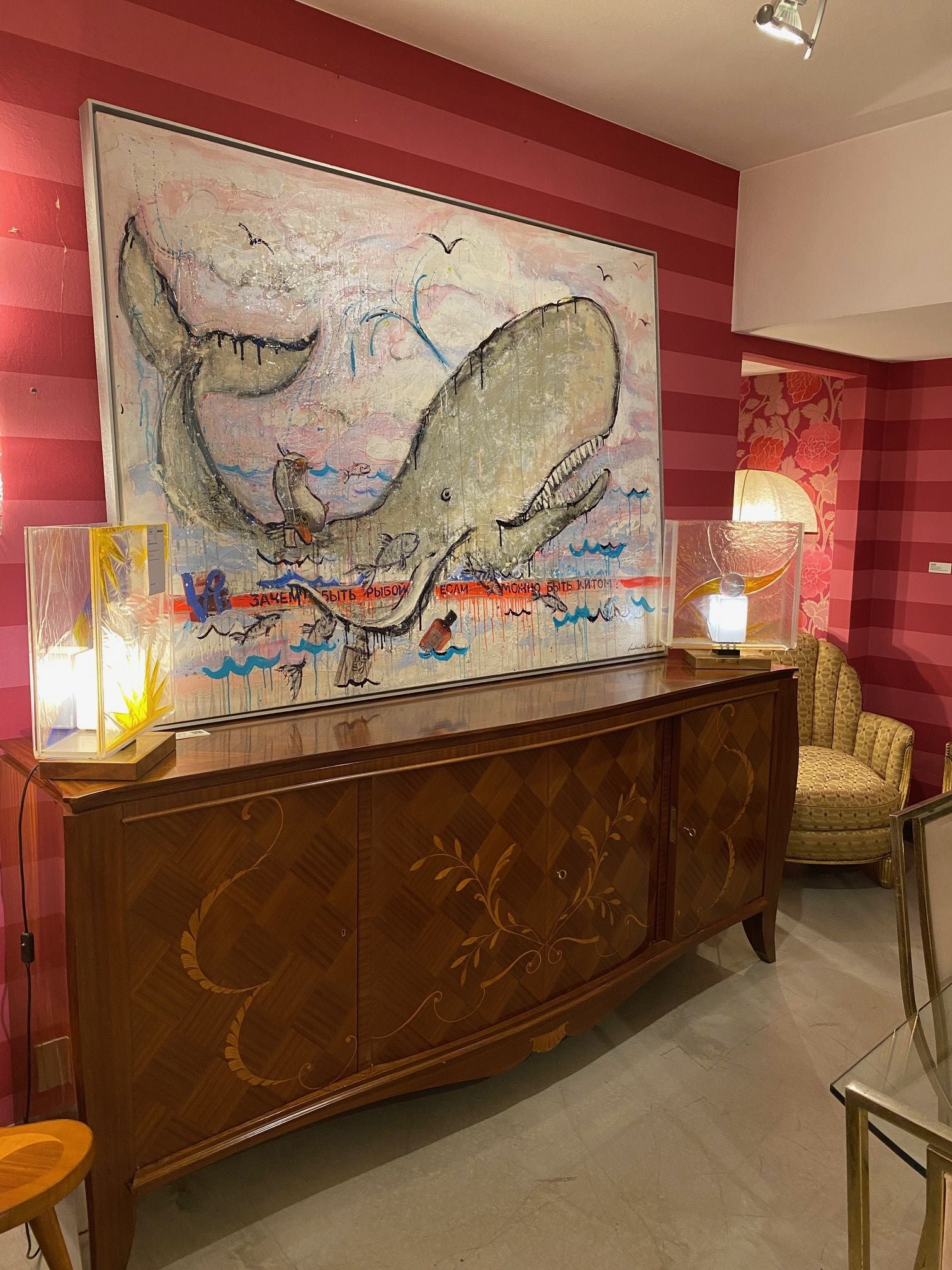 ArtWork IL SOGNO DEL PESCIOLINO, 130X180Cm, Art Serie Voyage, 2020, unique piece