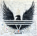 BLACK POWER, Art Work 190X190cm,  Art Series THE WINGS of POWER 2025, Dubai.