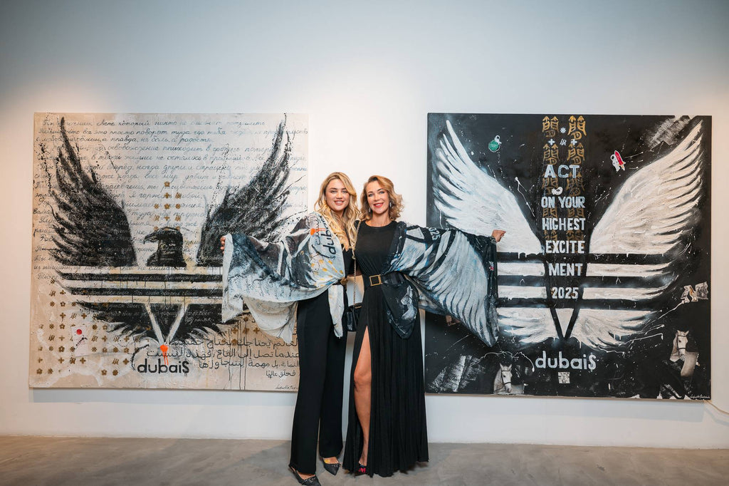 BLACK POWER, Art Work 190X190cm,  Art Series THE WINGS of POWER 2025, Dubai.