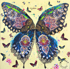 BUTTERFLY LIGHT TIME, Art Work 140X140, Art Series THE WINGS of POWER 2025, Dubai