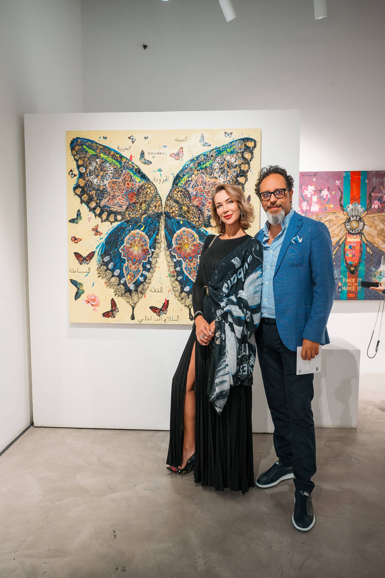 BUTTERFLY LIGHT TIME, Art Work 140X140, Art Series THE WINGS of POWER 2025, Dubai