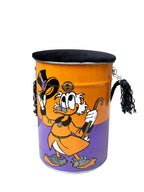 Crypto Pouf Violet/Orange