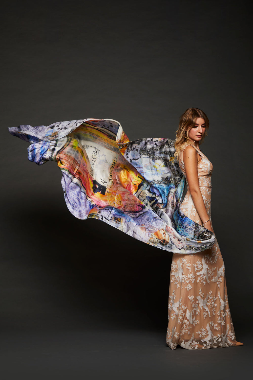 Foulard In Seta 100%. Protagonist 200X140 Reborn - Fabrique Du Fragrance