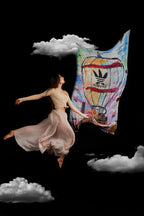 Fullart ADDICTED Artistico Foulard Unisex Firmato - 140X200cm, art-to-wear, limited edition.