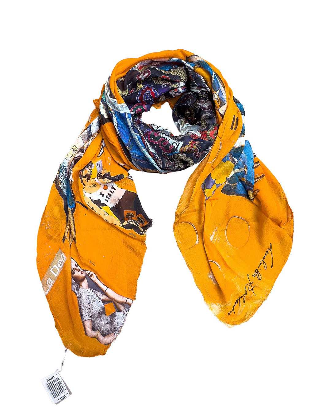 Fullart AVARIZIA - Artistico  Foulard Unisex Firmato - 140X200cm, Multiplo d’arte da indossare, limited edition