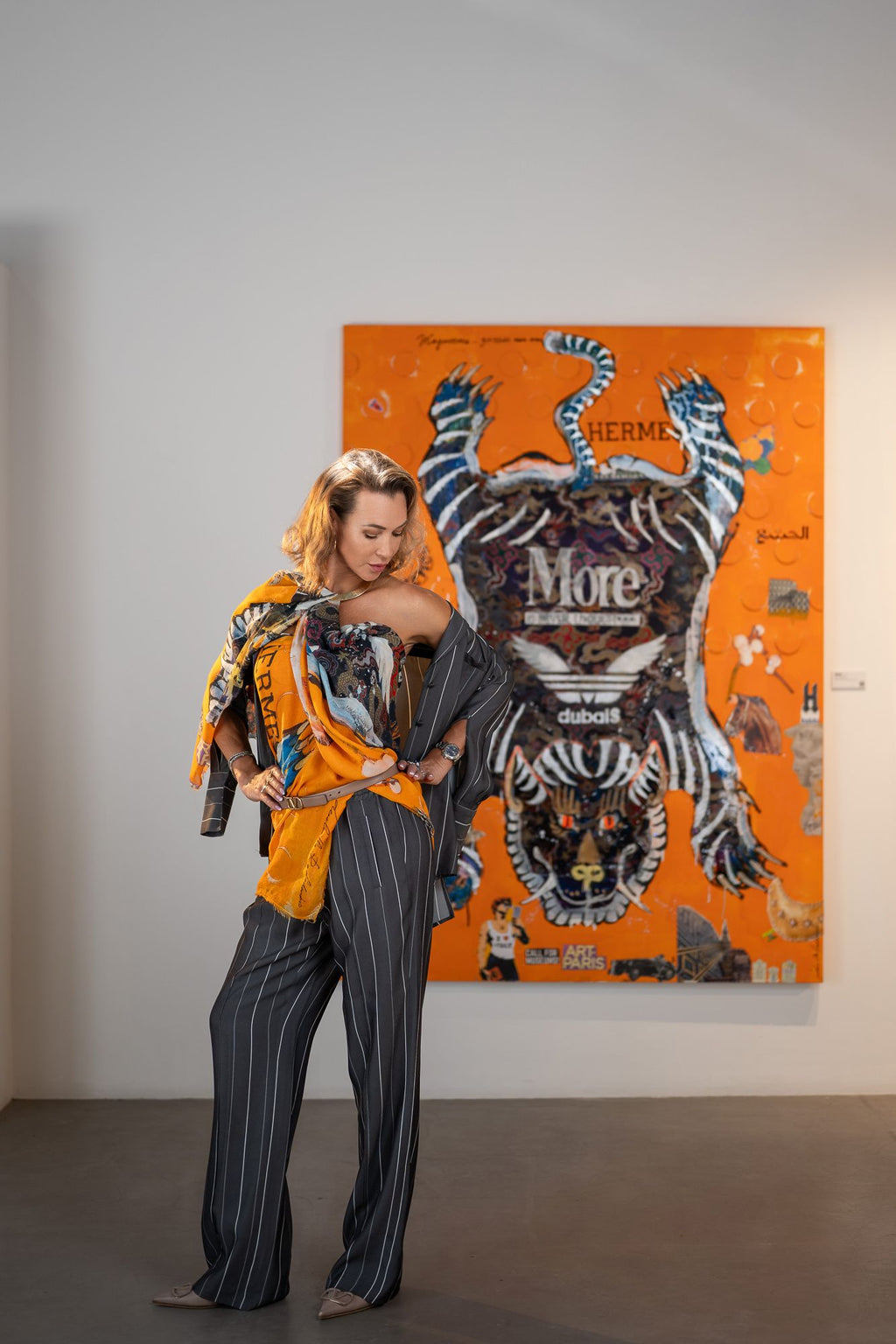 Fullart AVARIZIA - Artistico  Foulard Unisex Firmato - 140X200cm, Multiplo d’arte da indossare, limited edition
