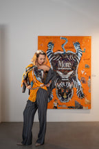 Fullart AVARIZIA - Artistico  Foulard Unisex Firmato - 140X200cm, Multiplo d’arte da indossare, limited edition