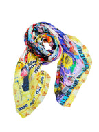 FullArt Bilanciaga - Artistico Pregiato Foulard Unisex Colorato Firmato 140X140, art to wear, limited edition