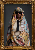 FullArt Cash or Trash  -  Artistico  Foulard Unisex Firmato - 140X200cm, art to wear , limited edition