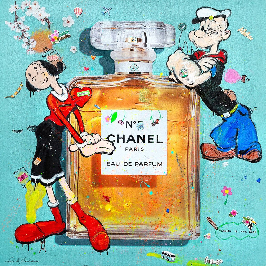 FullArt Channel Enfant - Artistico Pregiato Foulard Unisex Colorato Firmato 140X140, limited edition
