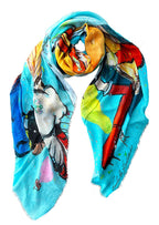 FullArt Channel Enfant - Artistico Pregiato Foulard Unisex Colorato Firmato 140X140, limited edition