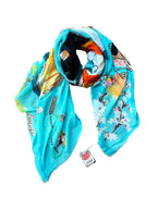 FullArt Channel Enfant - Artistico Pregiato Foulard Unisex Colorato Firmato 140X140, limited edition